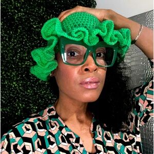 Chic Crochet Ruffle Bucket Hat for Women & Men Warm, Stretchy Knit Fisherman Cap